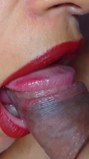 Hot girl suck my dick in close up! Blowjob