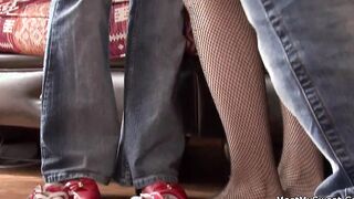 He finds an mature lovers and a 19 year old women fucking