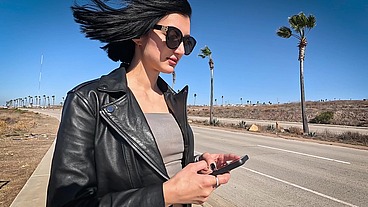 UP YOUR SKIRT AND GET IN THE COCK! Car-Sex with Skinny-Teen Madison