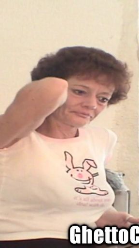 Depressed Granny Cock Sucking Pro British Slag Ghetto Blowjob Whore Bag!