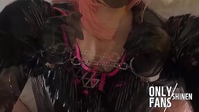 Asian femboy tamamo race queen part 9: fingering and creampie
