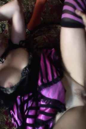 Delicious Threesomes Scene-1_two Busty Women Dressed as Witches in an Interracial Threesome