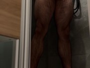 horny boy pees on himself and cums