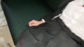 Doggystyle action with femme fatale hottie from Asian Footjob