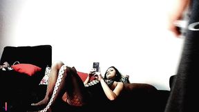 This Couple Is a Delight: a Gorgeous Brunette and a Well-endowed, Handsome Boyfriend