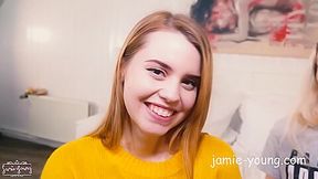 And Jamie Legal-age - Lesbian - Blonde - Dildo - Body Oil - Masturbation - Mature - My First Time With A Woman