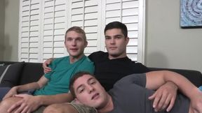 sans a rubber three-some With Pete, Tanner, And Forrest - buttfuck pleasure