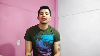 Married Latino construction worker jerks his thick uncut cock solo