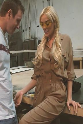 Banging Boobs Scene 1: Booty Busty MILF in Lingerie Having Sex in the Warehouse