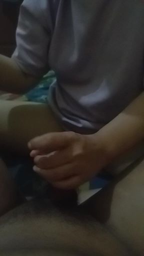 Latest Cock Massage, New Maid Has Big Tits and Narrow Pussy