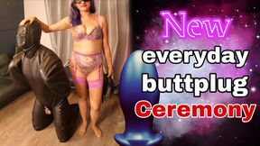 New Butt Plug: Ass Stretching my Slave