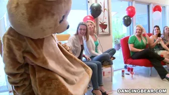 Jordan's Wild Divorce Party with CFNM Male Strippers and Group Action