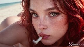 i saw my busty, hot stepdaughter with a cigarette on a nudist beach! i had to teach this disobedient little slut some manners with my huge dick!! [ai]