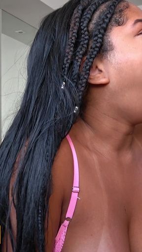 Black Amateur Latina Wannabe Lingerie Model Rough Fucked and Given Facial!