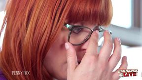 milf syren de mer & redhead penny pax scissoring & kiss each other!