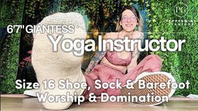🧘🏻‍♀️6’7 Yoga Instructor’s Size 16 Feet Domination Sneaky Pervert – Shoe, Sock & Barefoot Worship🧦