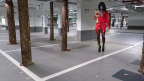 My Latex Stockings with a Thorough Dress and Plateu Heels, Do You?