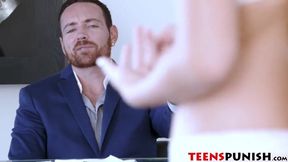 Pretty teen Alyce Anderson gets toyed and roughly fucked