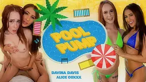 Alice Coxxx Davina Davis in Pool Pump - WankzVR