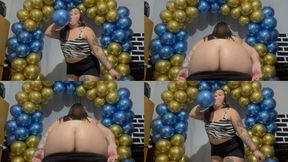 Balloons in large quantities + hot moment