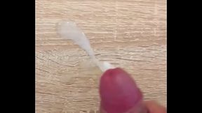 Cum on a table