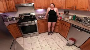 stepmom gets it in the kitchen from her stepson after the divorce