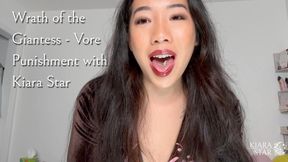 Giantess Punishes Her Tiny Men for Escape Attempt by Eating Them with Kiara Star