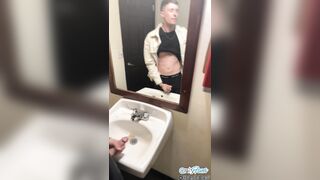 Giant Man rod Gushes in Pizza Place Rest room ! So Insane I Couldnt Stop!