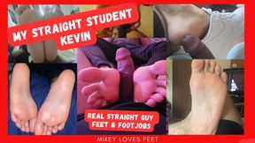 Straight Dude Kevin Series- He Gives Many Footjobs