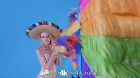 Skinny Teen Kristy May Enjoys a Sexy Fuck Fiesta