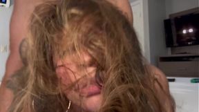 Rough ass spanking for big booty Latina, watch her eyes roll back with pleasure