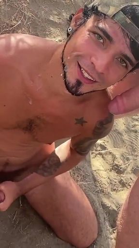 Leo Bulgari sex and cum on the beach with his friends the bleshporn - part 2