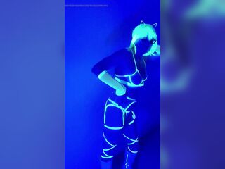 Neon shemale in underware