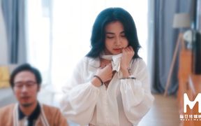 Hot Asian babe takes it from behind while pleasuring another guy with her mouth