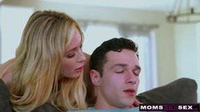 Forbidden stepmom and stepson's intimate encounter