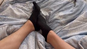 Sexy Twink Boy Plays With Socks And Feet