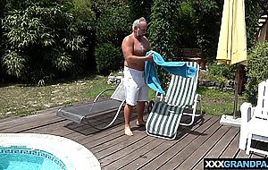 Grandpas hot cardio session in teen Vivien Bells pussy