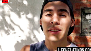 LecheLatinos.com - Latino's wild pickup sex ends with a raw fuck and a jizz-covered f