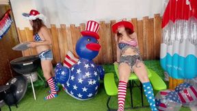 Let the INFLATABLE FREEDOM ring - Josie Jo & Indica Jane HIDEF MOV