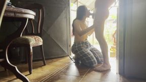 They Barely Leave Me Alone at Home with My Stepbrother, I Eat Everything