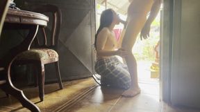 They Barely Leave Me Alone at Home with My Stepbrother, I Eat Everything