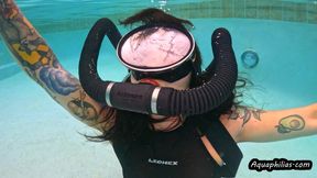Aquaphilias- Mia Hope- Secret Agent Looking for the Code Underwater on SCUBA- PERIL