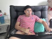 Being the cock in the camera with my beautiful virtual lover in the morning