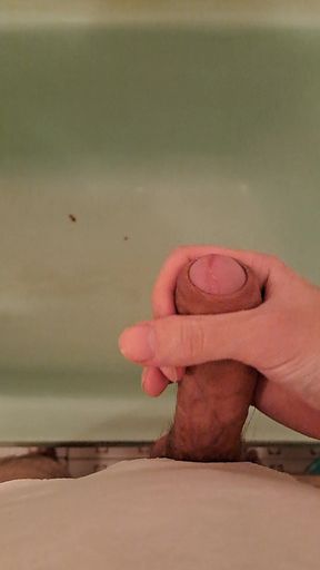 My Strong Cumshot in the Bathroom