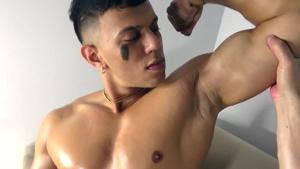 EastBoys.com - Sex scene beside muscled latino amateur