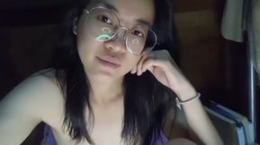 Cute hot Asian desi girl alone at home part two