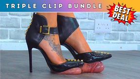 Goddess Amber - Cum In Filth & Silence Under My Spikey Manolo Blahniks (D78) - Triple Bundle 1