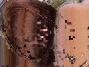 Redhead slut knows how to please herself and then fill her pussy & ass with a black cock