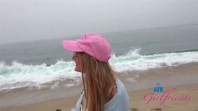 Behind the scenes on a fun date with Riley Rose to beach (roadhead blowjob)