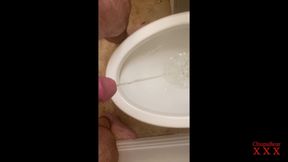 Dilf Bear Stepdaddy Dick Takes a Long Piss - Close up